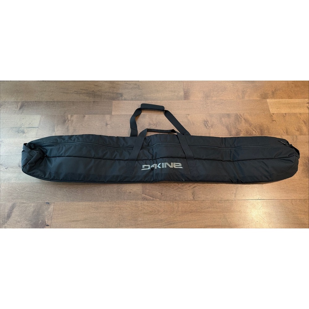 DAKINE Padded Ski Sleeve Travel Bag 175cm Black Used w/ Tears & Cuts